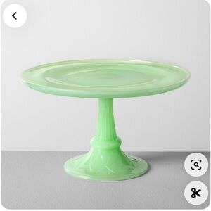 Milk Glass Cake Stand Green - Hearth & Hand™ with Magnolia